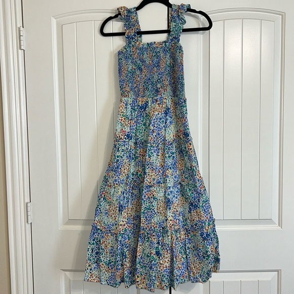 Multi Colored Floral Smocked Midi Dress! - Picture 2 of 11